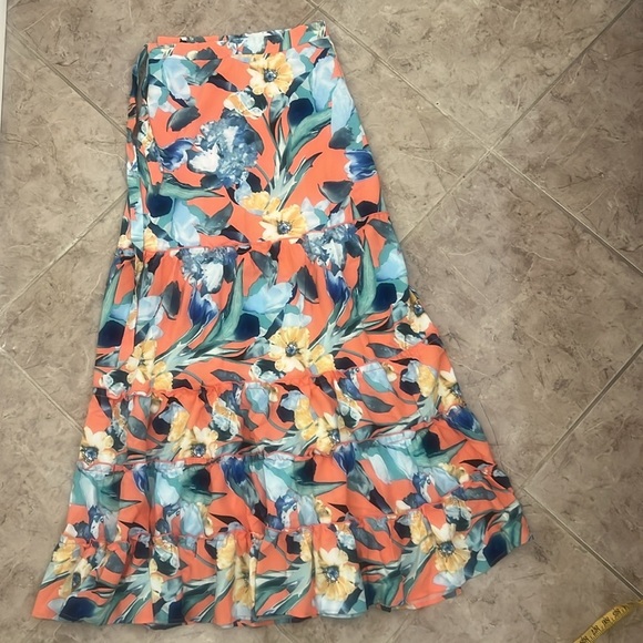 Luxxel Vibrant Floral Maxi Skirt  Size S - Picture 5 of 7
